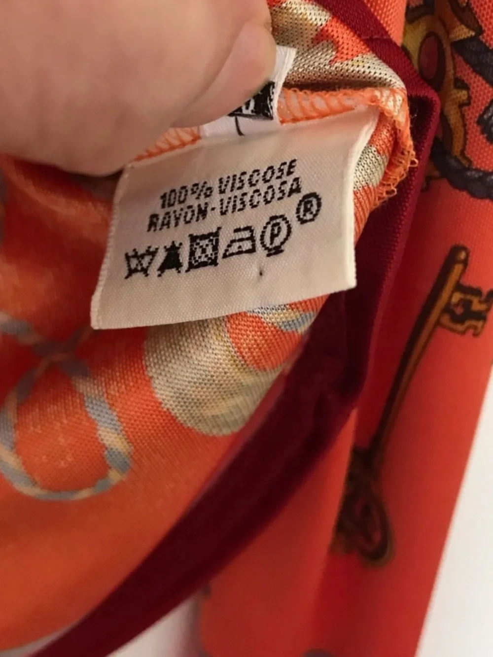 Authentic Hermes Les Cles Long Sleeve Top EUC